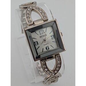 Cote d Azur Watch Women 24mm Silver Case 7.25" Band- New Battery